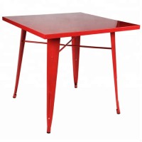 Iron Sale Tables Apply Red Square Metal Legs Office Desk Black Dining Spaces Tables