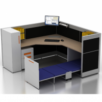 L-leg cheap modern office desk